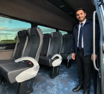 14–24 Seater mini bus interior